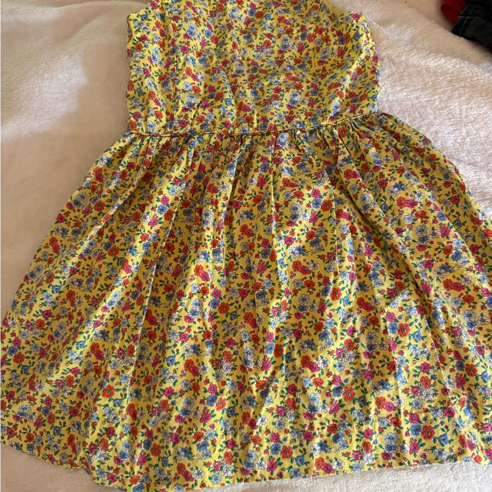 Polo by Ralph Lauren Red and Yellow Ruffled Tiered Sundress